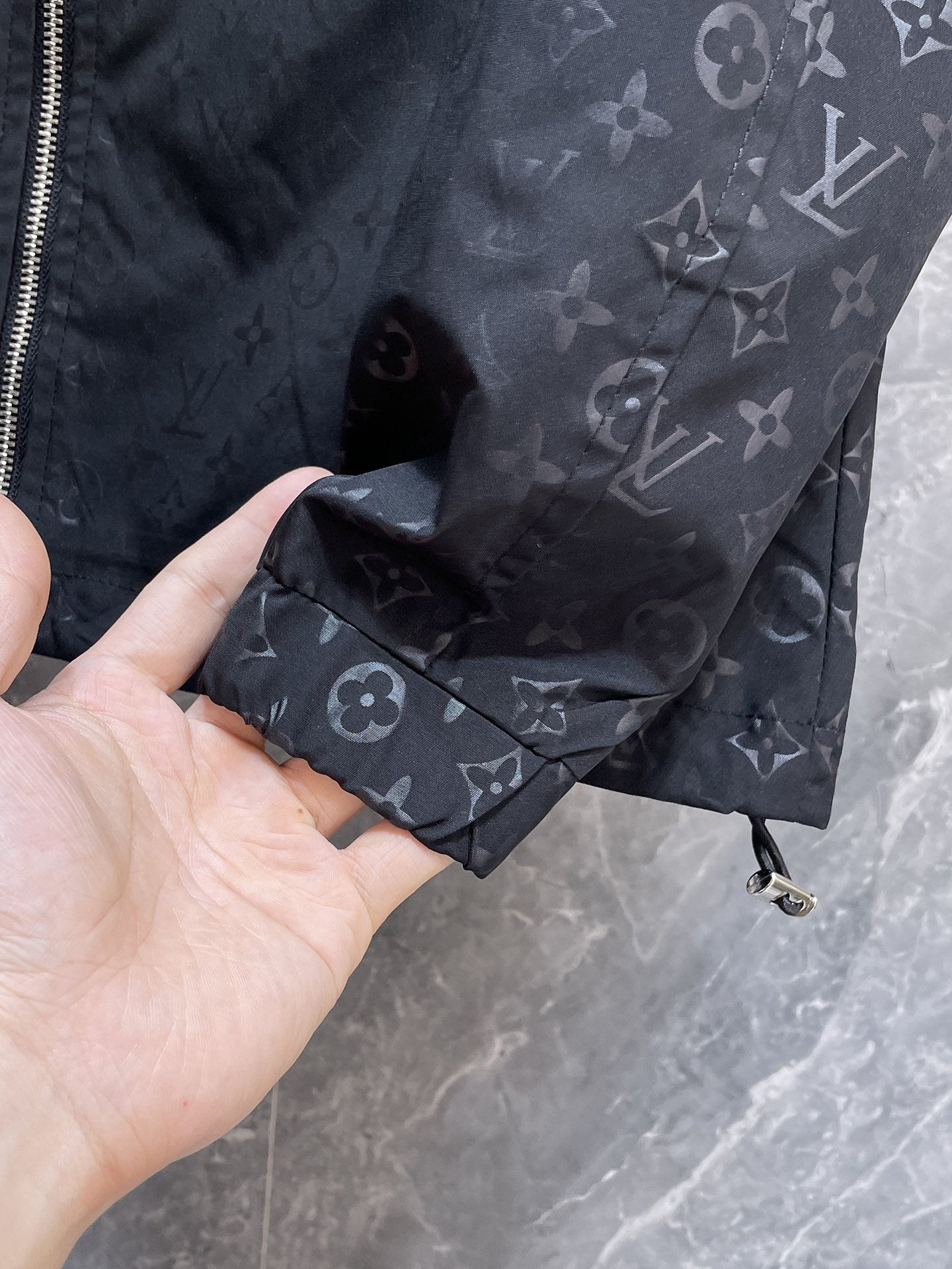 LOUIS VUITTON LV BLACK MONOGRAM JACKET 239555