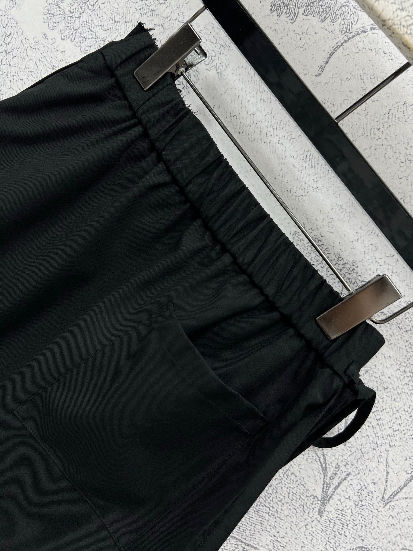 Loewe 25 Pleated Short Skirt Black Polyester Fiber