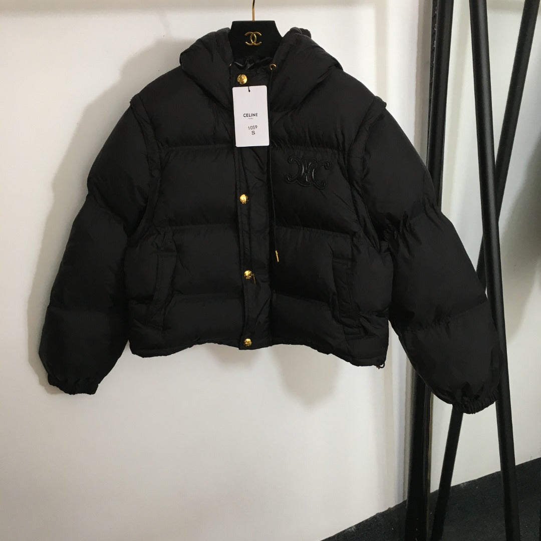 CELINE 25S LONG-SLEEVE HOODED JACKET 0011